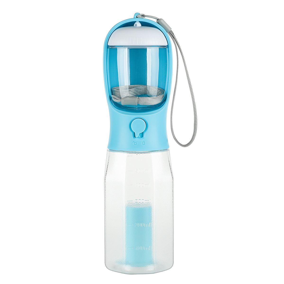 3-in-1 Portable Dog Water Bottle with Food Feeder and Portable Bag Holder